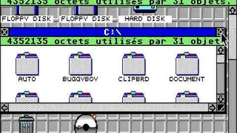ST DESK for ATari ST, a better desktop with colors and new icons!