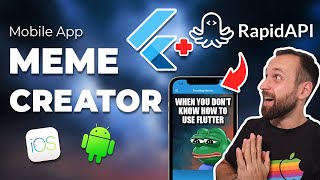 How To Build a MEME CREATOR Mobile App with FLUTTER screenshot 3