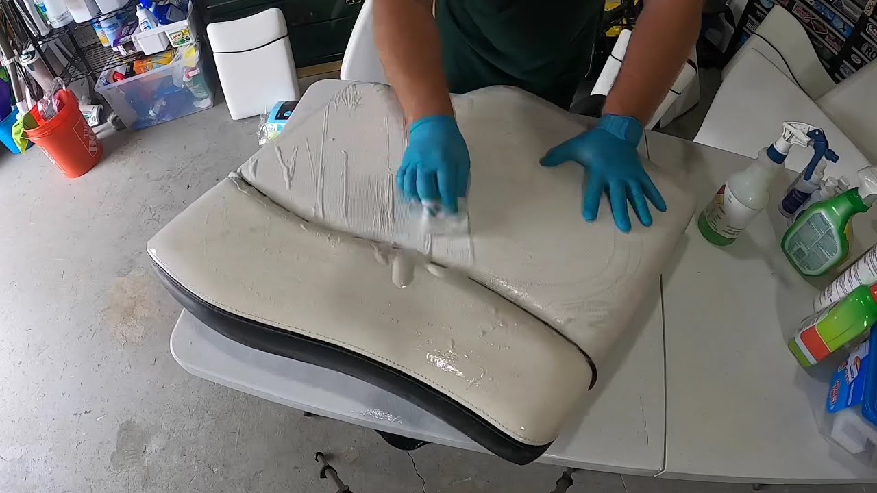 Cleaning boat seats and upholstery. YouTube