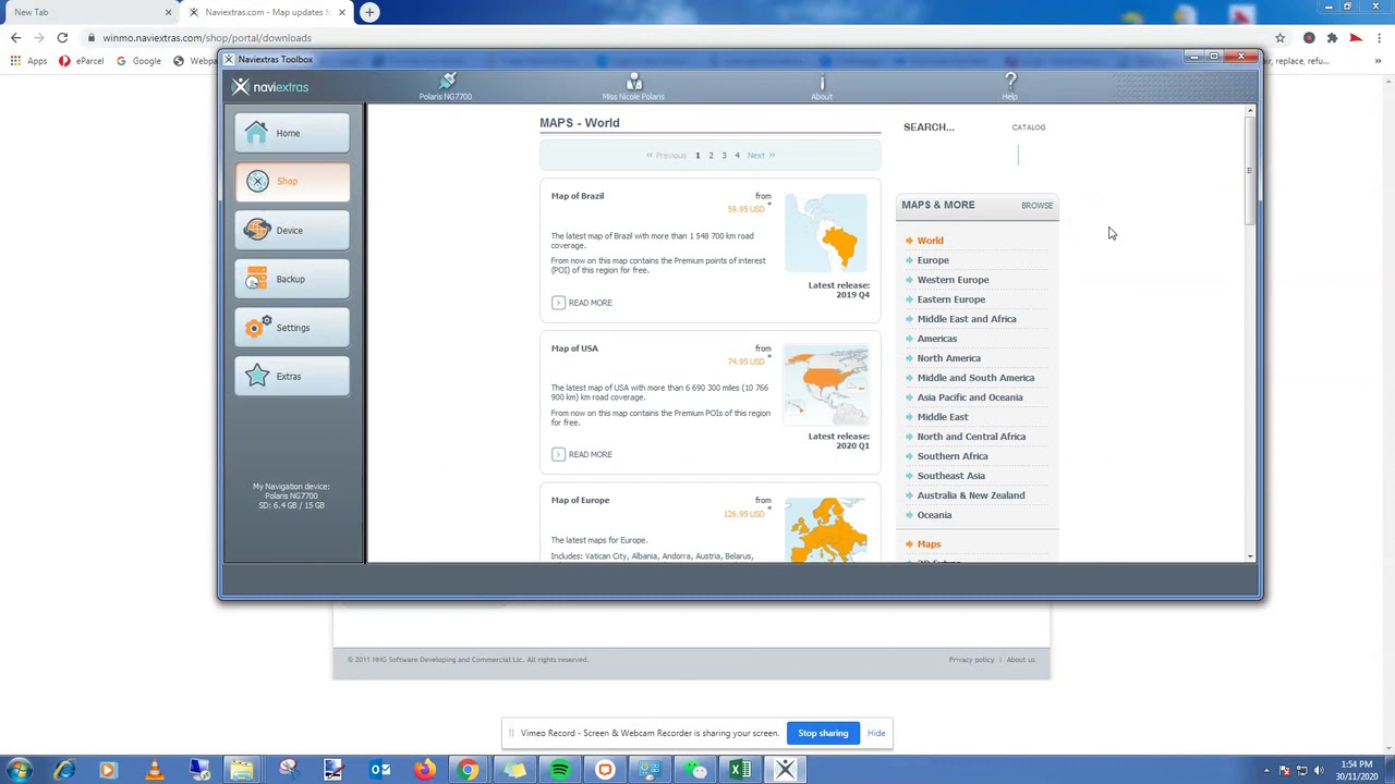 How to update your maps via naviextras.com for a Polaris head unit