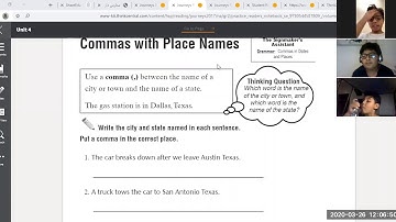 Commas in Dates and places names
