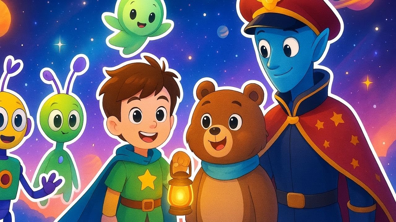 🌌【Kids Stories】Bon And Buddy Bear Save The Galaxy  Space Adventure Cartoon for Kids Ep16