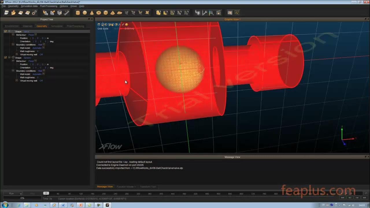 XFlow Tutorial 06 Oneway 3D internal flow field analysis/XFlow教程06 单向
