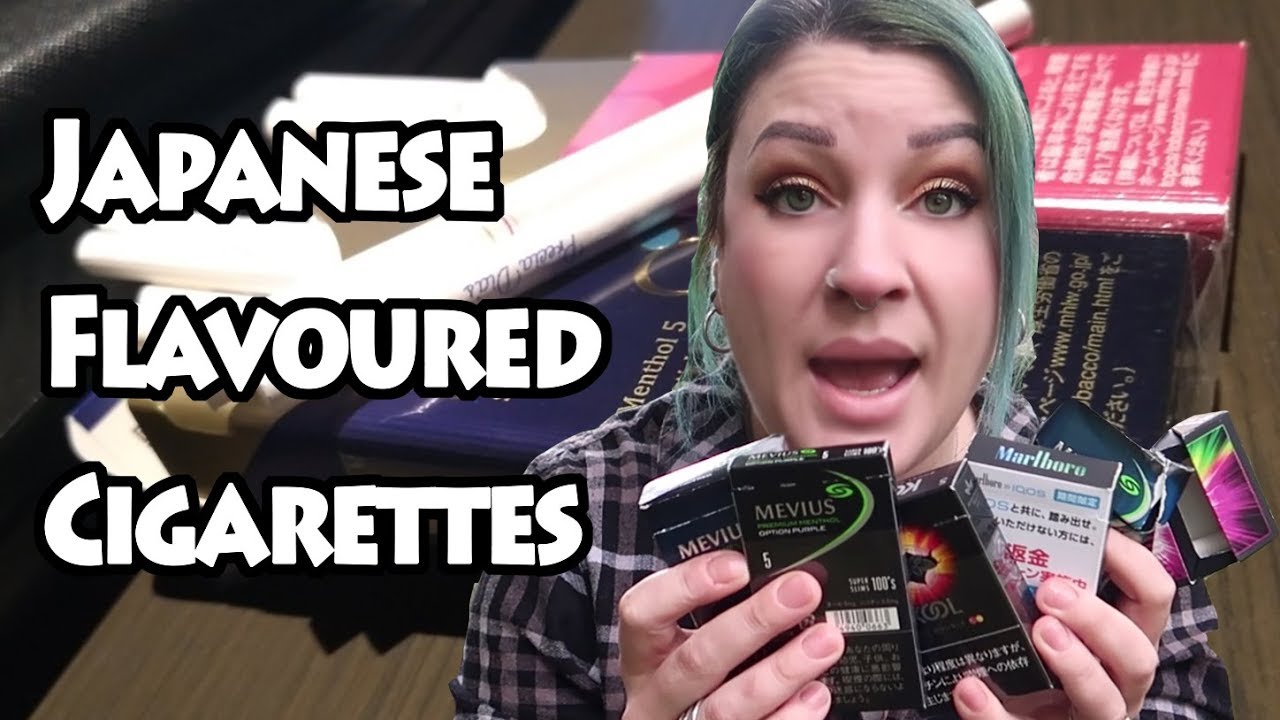 Flavored Japanese Cigarettes! Taste Test Lemon, Blueberry, Raspberry