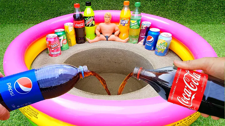 How to make Big Rainbow Toothpaste Eruption Fanta & Coca Cola vs Mentos with Orbeez Mirinda