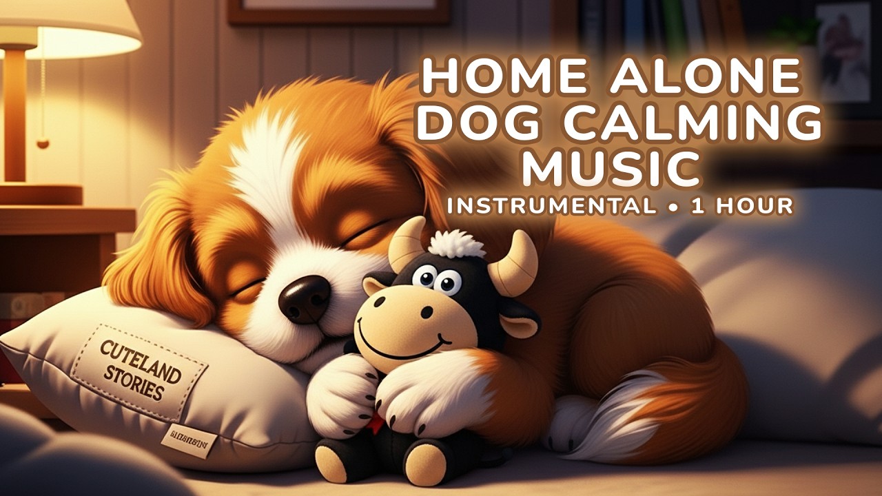 Calming Music for Dogs While Home Alone (Instrumental) | Cozy Puppy Nap Time 🐶🛏️