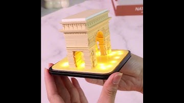 #Omoshiroi Block #Calendar2026 #Triumphal Arch With Light #3D Memo Pad #Table Decoration #Novel Gift
