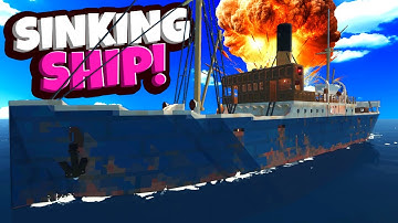 Our Ship Sank After It EXPLODED During a Storm! (Stormworks)