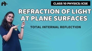Refraction of Light at Plane Surfaces Class 10 ICSE Physics |Selina Chapter 5| Internal Reflection