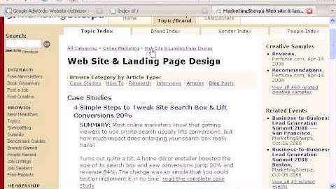 Advanced Features Of Google Adwords - How To Use The Google Website Optimizer Tool
