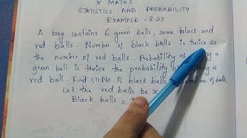 TN 10 Maths Statistics & Probability Example 8.24