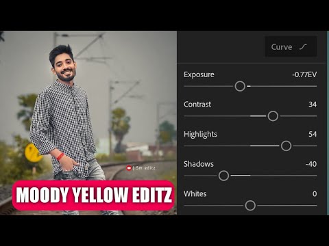 Moody Yellow Photo Editing || Lightroom Moody Yellow Photo Editing || SM EDITz