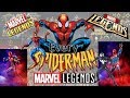 Every Marvel Legends Spider-man spiderman Classics Toybiz Hasbro Comparison