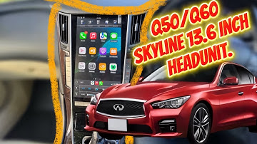 Infiniti Q50,Q60/ Nissan Skyline 13.6Inch Headunit. Wireless CarPlay/ wireless Android auto.