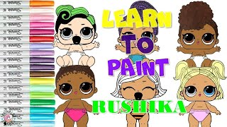 COLORING LOL DOLL THE LIL QUEEN (LEARN TO PAINT) - РАСКРАСКА КУКЛА ЛОЛ КОРОЛЕВА ЛИЛ