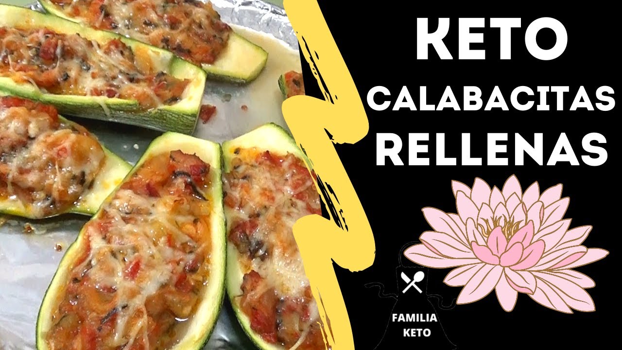 KETO CALABACITAS RRELLENAS/keto stuffed zucchini/simple & easy/low carb