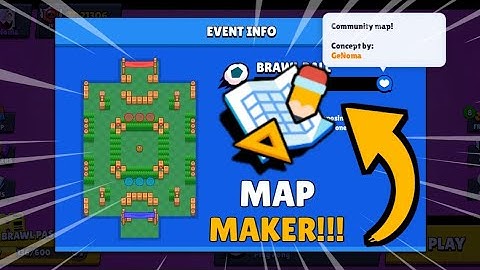 I made my own map in Brawl Stars with Map Maker #BrawlMaps
