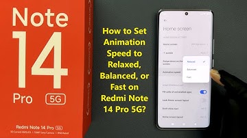 How to Set Animation Speed to Relaxed, Balanced, or Fast on Redmi Note 14 Pro 5G?