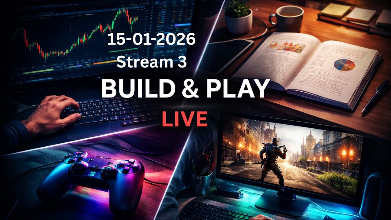Chill Build Session | Trading, Backtesting, Gaming | 15-01-2026 | Stream 3
