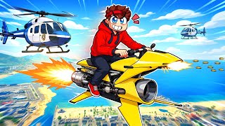 J’ai acheté cette MOTO VOLANTE pour ÉCHAPPER à la POLICE sur GTA V ! 