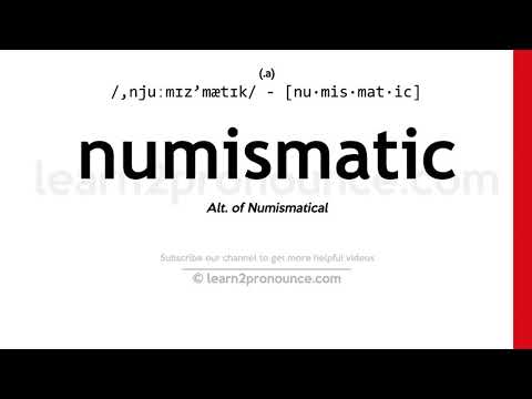 Произношение нумизматический | Определение Numismatic