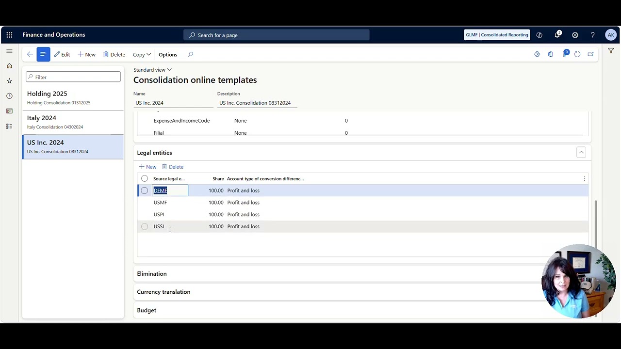 Overview of Eliminations and Consolidations