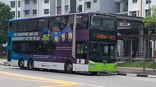 (Simplygo Full Body Advertisement) SG6152T(MDDEP) On Service 663 At Yishun Street 31