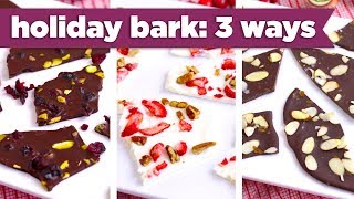 Healthier Holiday Bark – 3 Ways!  - Mind Over Munch