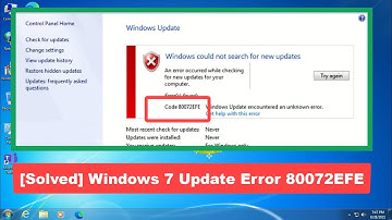 [Solved] Windows 7 Update Error 80072EFE Easy Solution