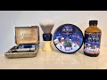 #UKWSS / #MMGP Christmas Eve / Gillette Aristocrat Coronation Razor / PAA Starcraft brush 🎄🎁🎅