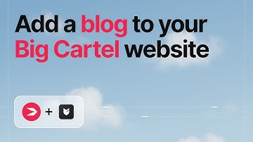 How to Add a Blog to a Big Cartel Site with DropInBlog