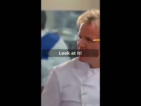 Gordon Ramsay THROWS RAW MEAT at cook?! #shorts #gordonramsay