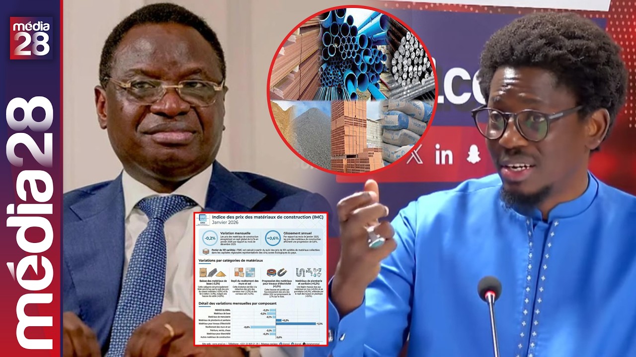 Les prix des matériaux de construction baissent encore selon l’ANSD. Ce qu'il faut retenir