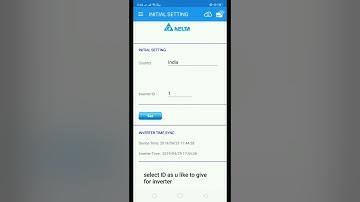 How to do Install Settings for Delta Wifi Inverter