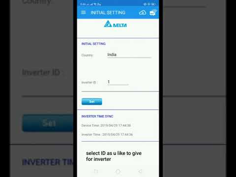 How to do Install Settings for Delta Wifi Inverter by Needed Exploration