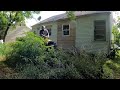 Abandoned house left severely overgrown after passing of homeowner