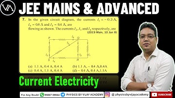 In the given circuit diagram the currents  I1 = − 0.3 A I4 = 0 8. A and I5 = 0 4. A are flowing