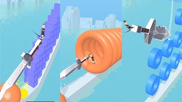 Rolly Slice! Very Satisfying And Relaxing ASMR Slicing Game