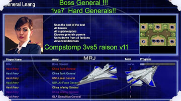 Boss General 1 vs 7 Hard Generals. (Compstomp 3vs5 raison v11)