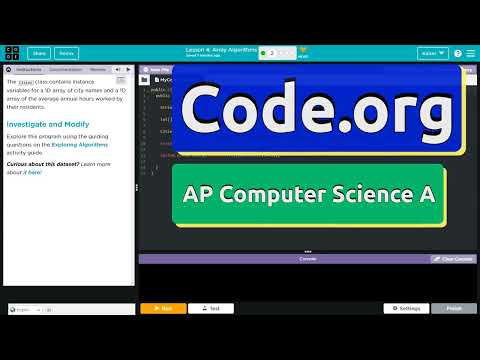 Code.org Array Algorithm