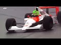 Lewis Hamilton pilotando a McLaren do Senna