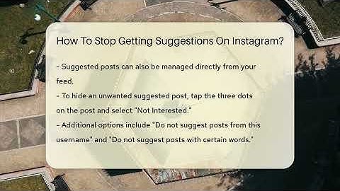 How To Stop Getting Suggestions On Instagram? - Everyday-Networking