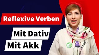 افعال انعکاسی در زبان آلمانی|Reflexive Verben mit Dativ und Akkusativ|DeutschB1, B2,