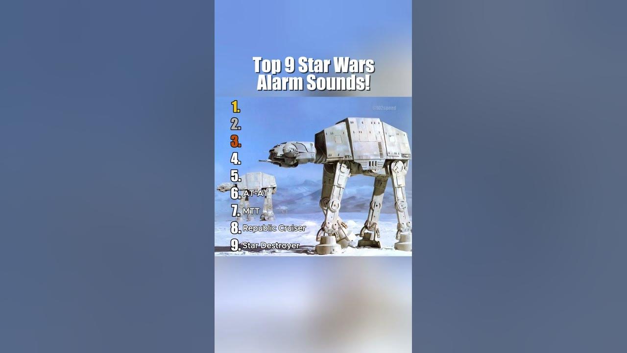 Top 9 Star Wars Alarm Sounds! #starwars #shorts