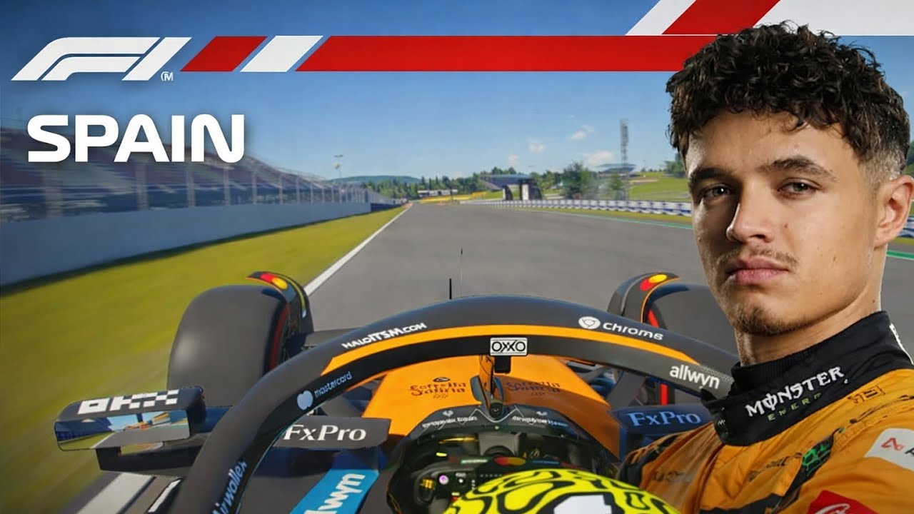 Lando Norris onboard Spain Barcelona | assetto corsa 