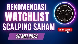 Rekomendasi Saham Scalping Trading Harian 20 Mei 2024