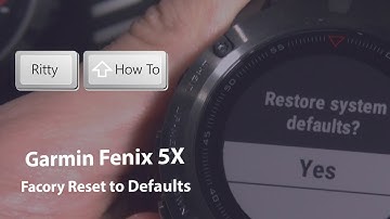How to Factory Reset Garmin Fenix 5X, Fenix 5S, Fenix 5