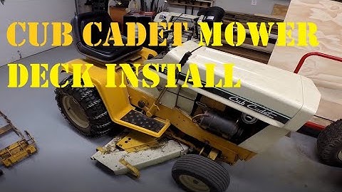 Vintage Cub Cadet 108 Mower Deck Swap