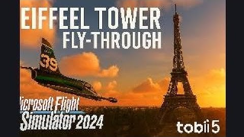 Eiffel Tower Flythough - Tobii 5 - Microsoft Flight Simulator - ULTRA Graphics - 9070XT