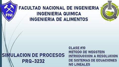 (PRQ-3232) Método de Wegstein e introducción a la resolución de sistemas no lineales